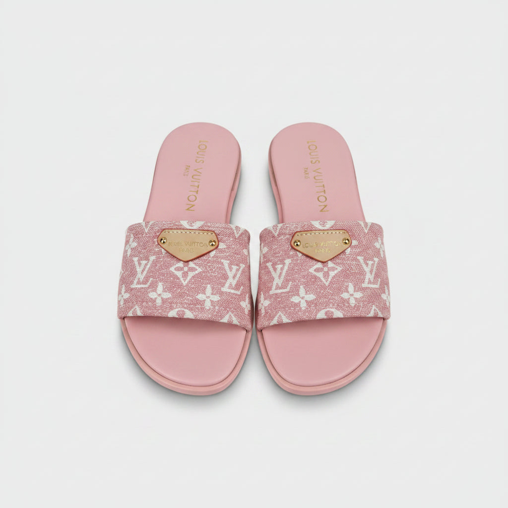 Louis Vuitton Lock It Flat Mule – Monogram Denim