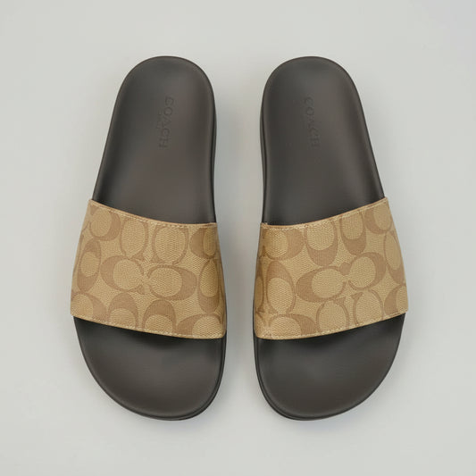 Coach Signature Monogram Slide Sandals