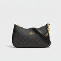 Coach Signature Canvas Top Handle Pouch