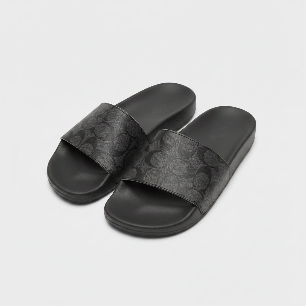 Coach Signature Monogram Slide Sandals