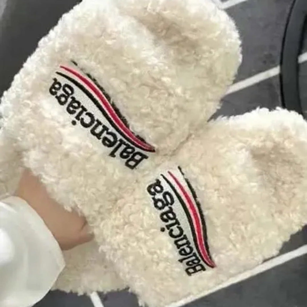 Balenciaga Fuzzy Slide Sandals