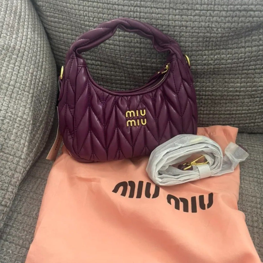 Miu Miu Matelassé Mini Hobo Bag