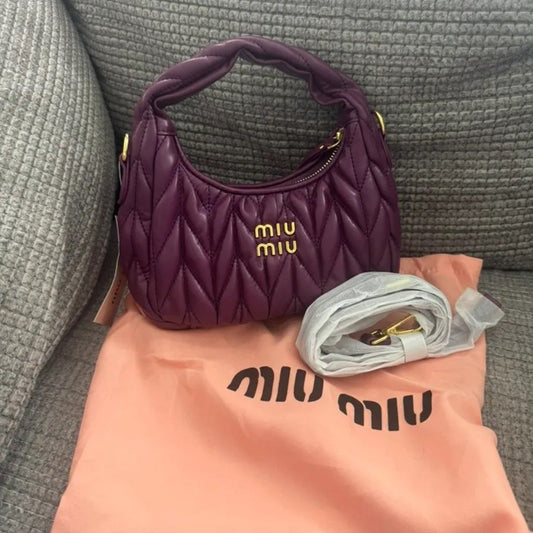 Miu Miu Matelassé Mini Hobo Bag