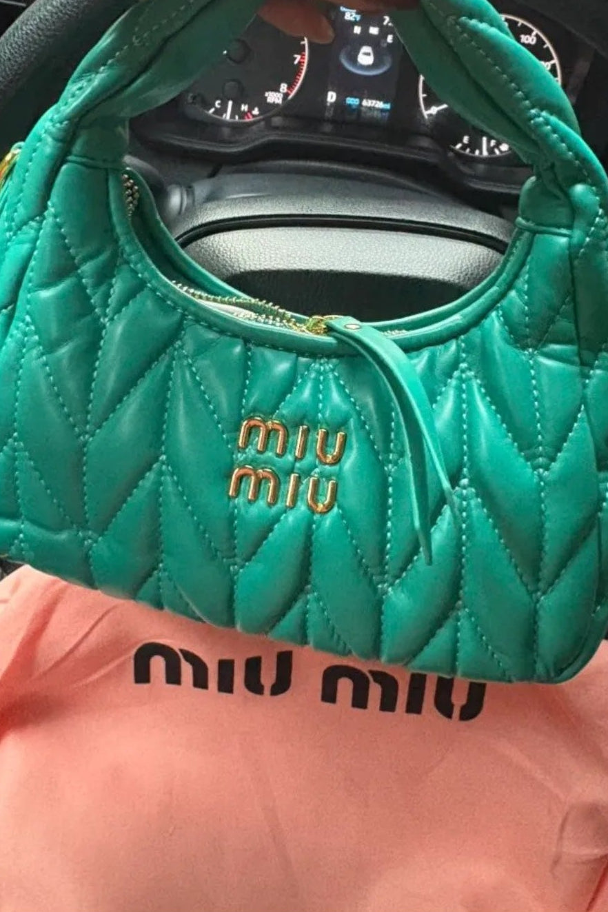 Miu Miu Matelassé Mini Hobo Bag