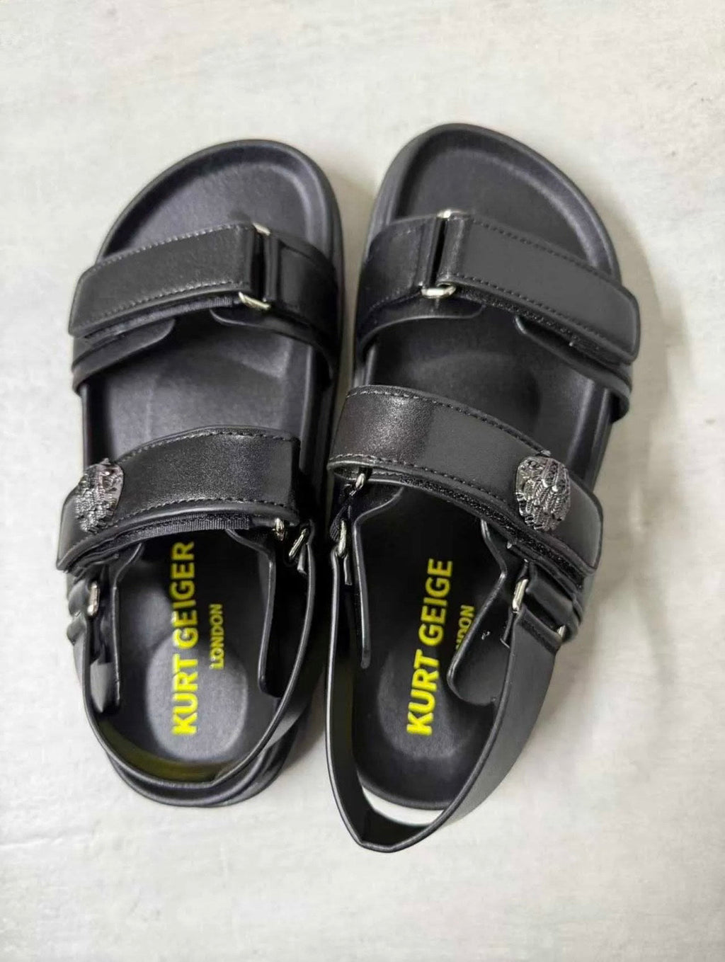 Kurt Geiger London rainbow metallic thong sandals