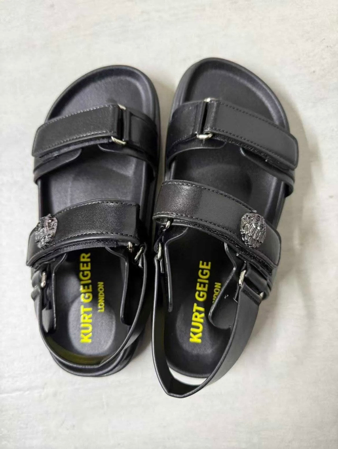 Kurt Geiger London rainbow metallic thong sandals