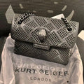 Kurt Geiger London black studded Kensington crossbody bag