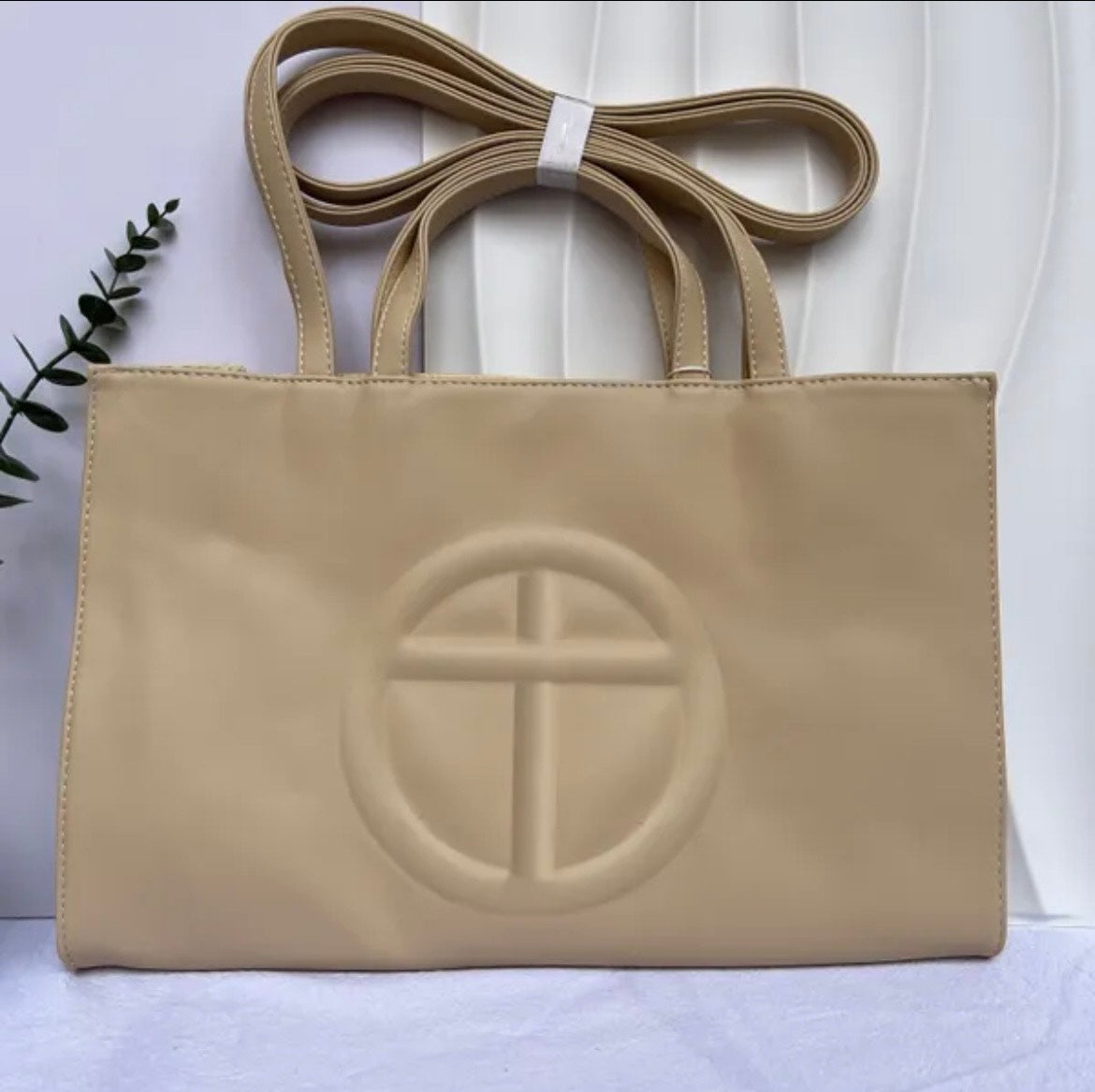 Telfar Shopping Bag in yellow