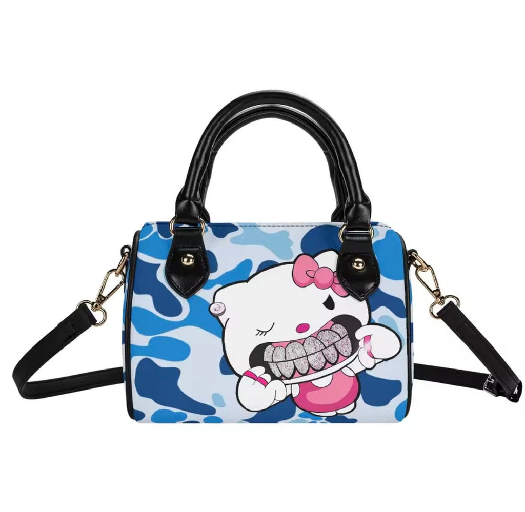Hello Kitty Camo Mini Satchel - Yellow