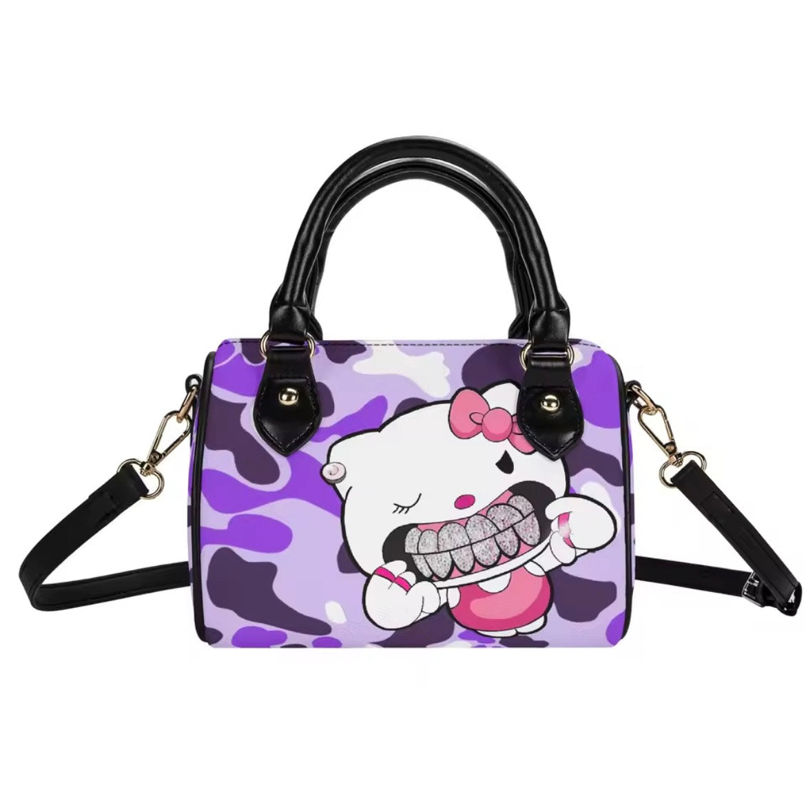 Hello Kitty Too Cute to Care Barrel Bag - Pink Cherry