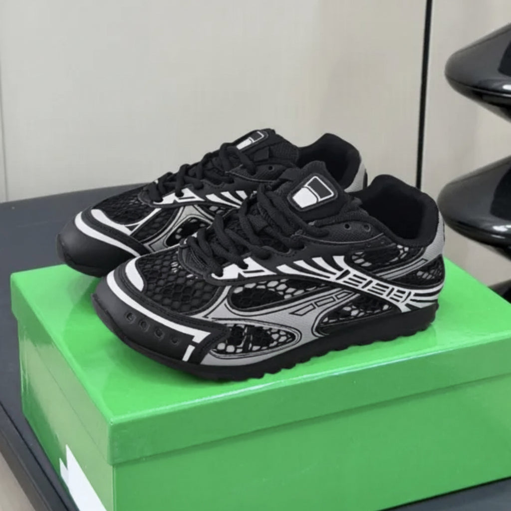 Bottega Veneta Orbit Sneakers - Black White