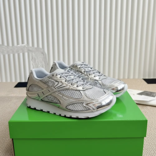 Bottega Veneta Orbit Sneakers - Silver White Sole