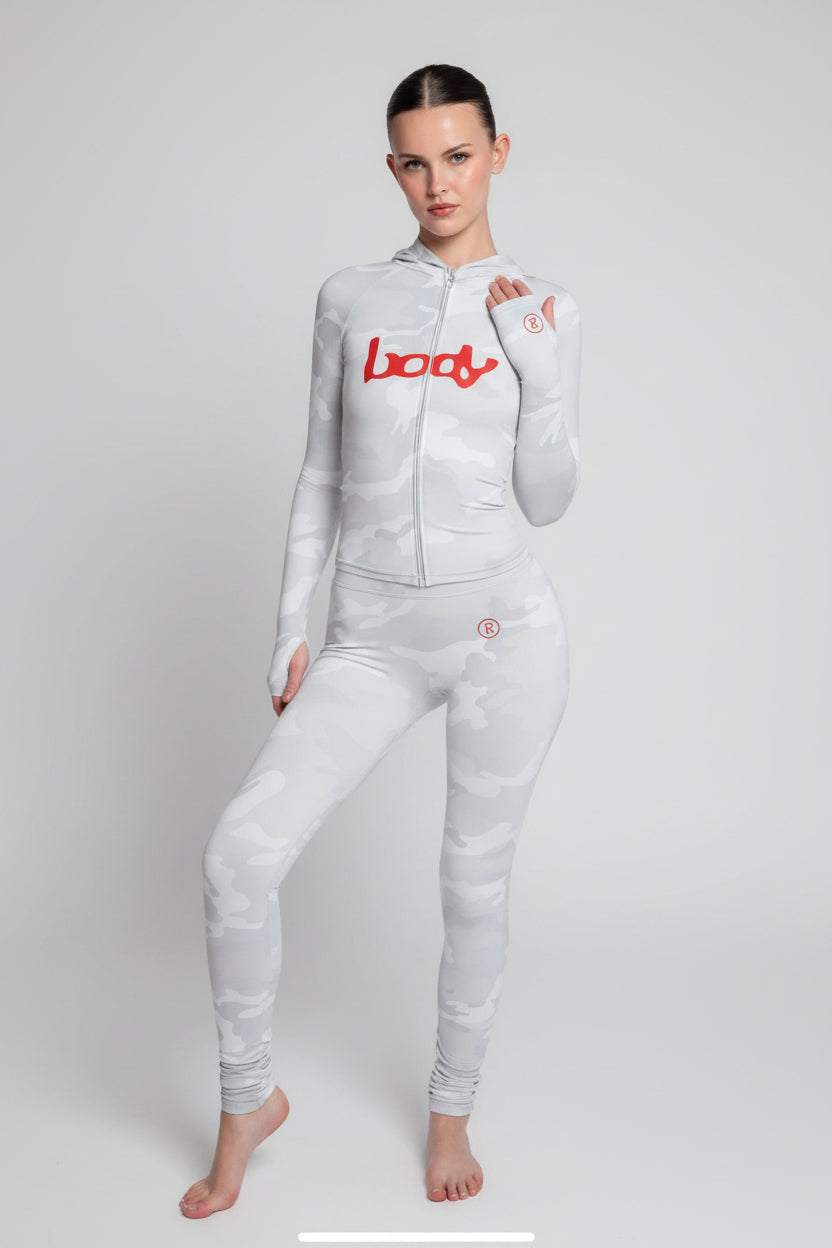 Body Two-Piece Set - White Camo