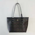 Coach Signature City Tote - Khaki/Saddle