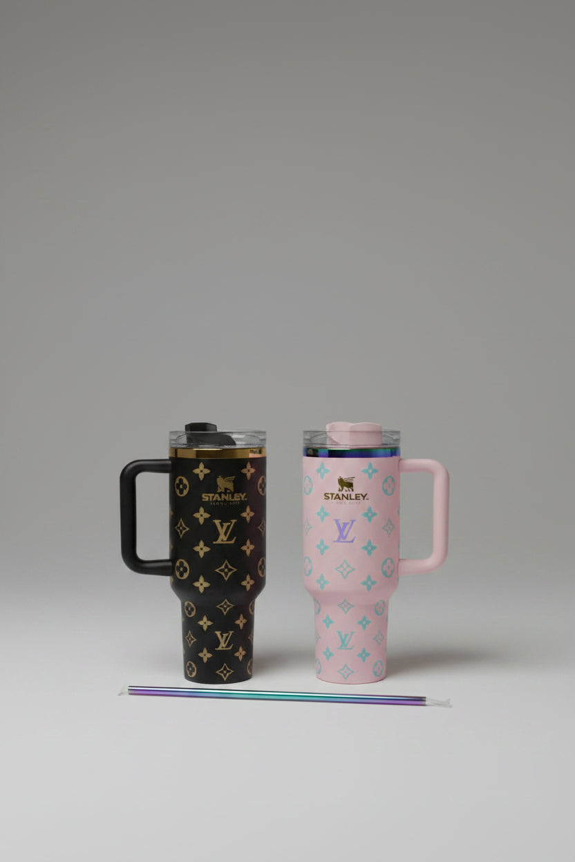 Stanley LV Print Tumbler - Pink detail