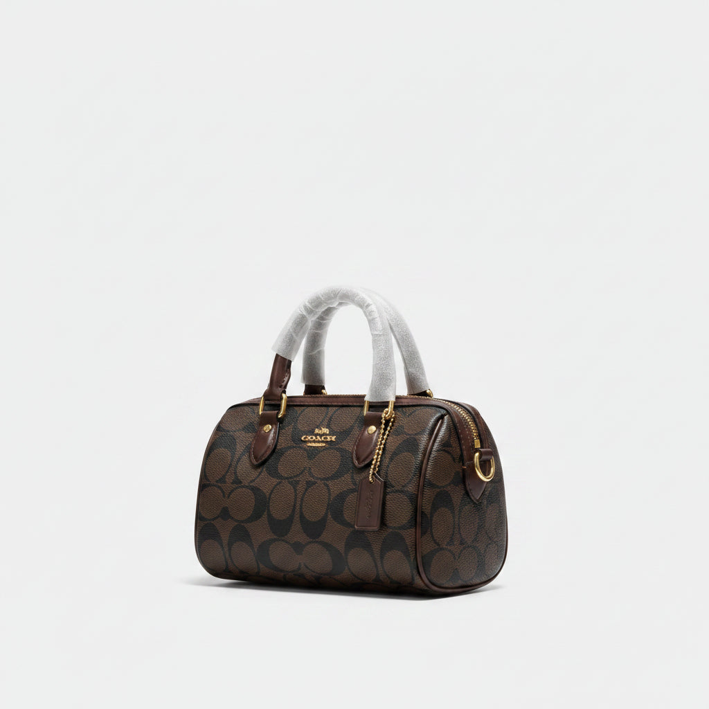 Coach Mini Rowan Bag - front view in box