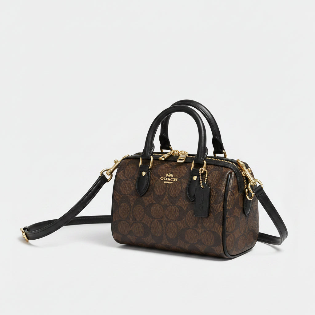 Coach Mini Rowan Bag - styled with crossbody strap