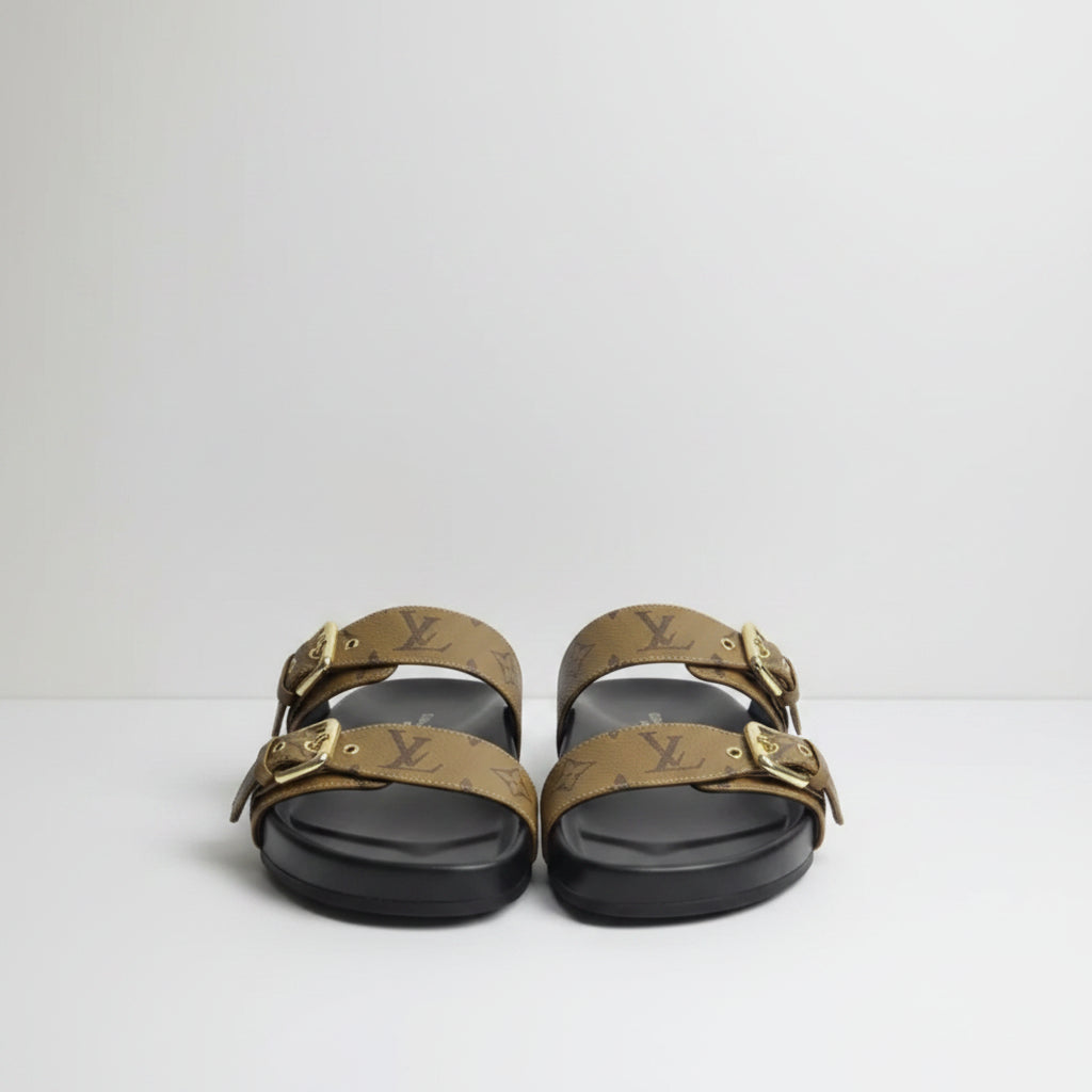 Louis Vuitton Bom Dia Flat Mule - Beige monogram