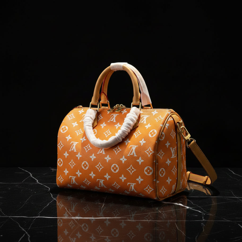 Louis Vuitton Speedy fuchsia monogram bag
