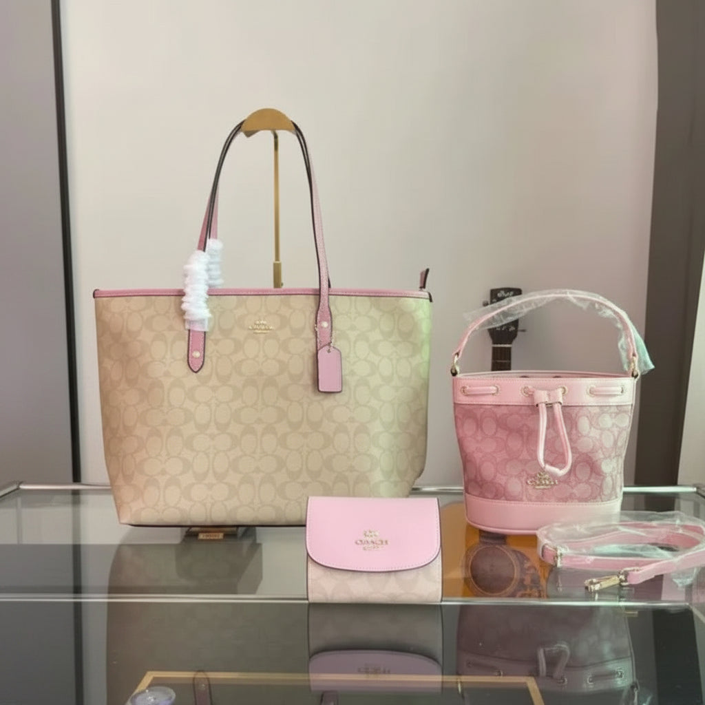 Coach Signature Tote & Crossbody 3-Piece Set