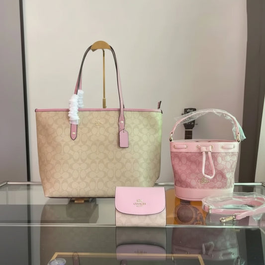 Coach Signature Tote & Crossbody 3-Piece Set