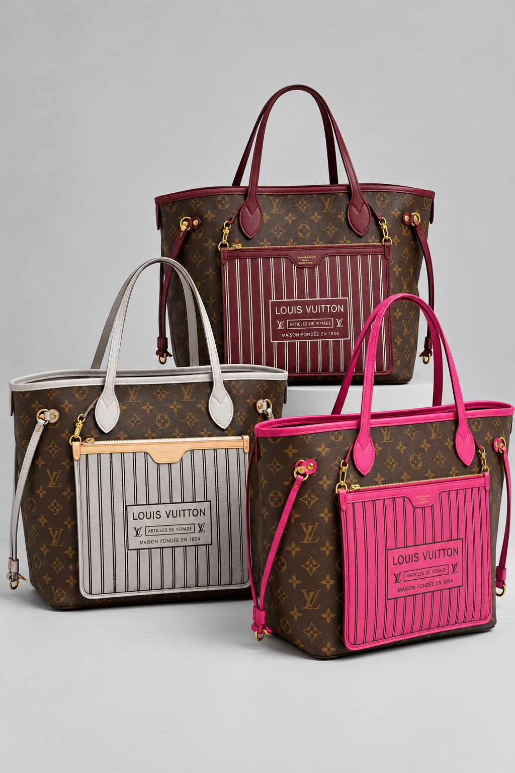 Louis Vuitton Neverfull Bandoulière Tote Bag