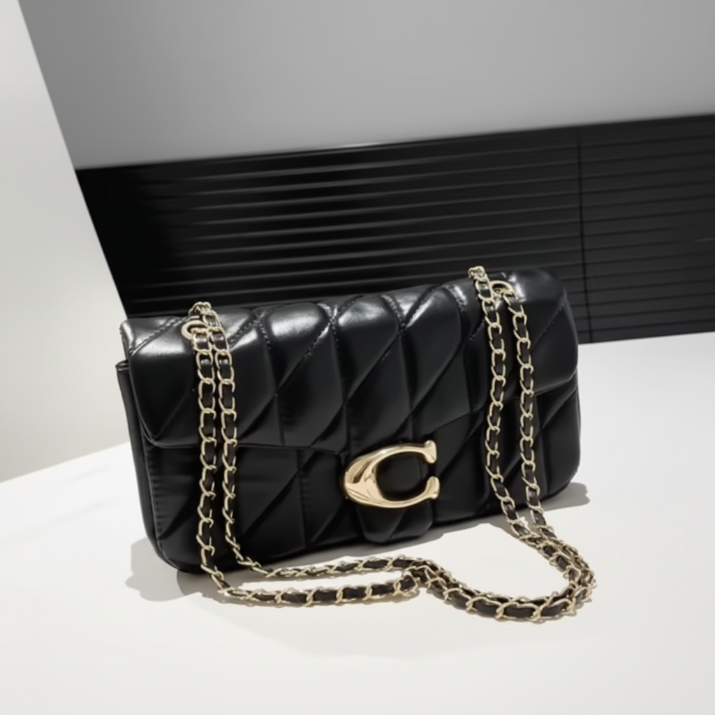 Quilted Chain Flap Bag