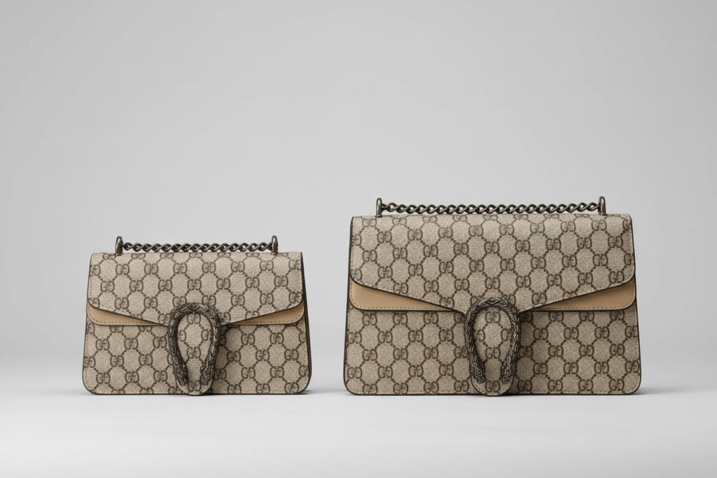 Gucci Monogram Snake Clasp Chain Bag
