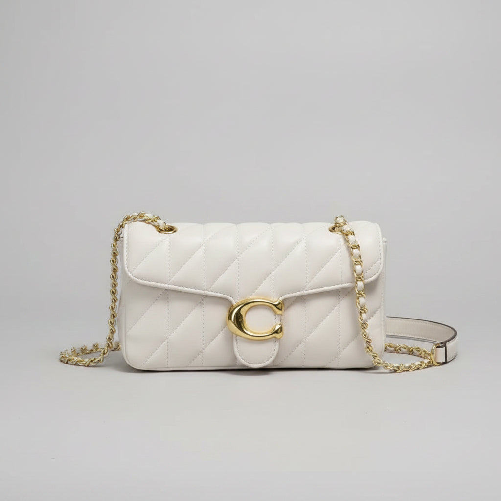 Quilted Chain Flap Bag