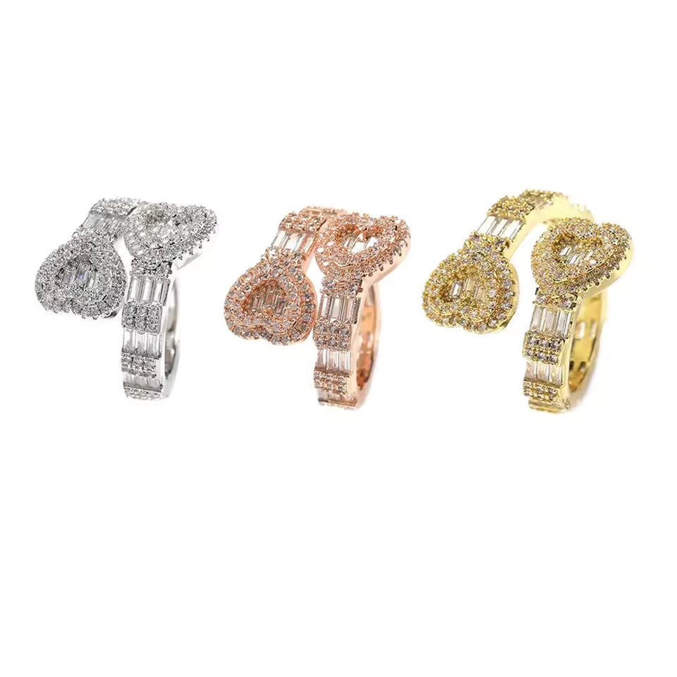Luxury Crystal Baguette Ring