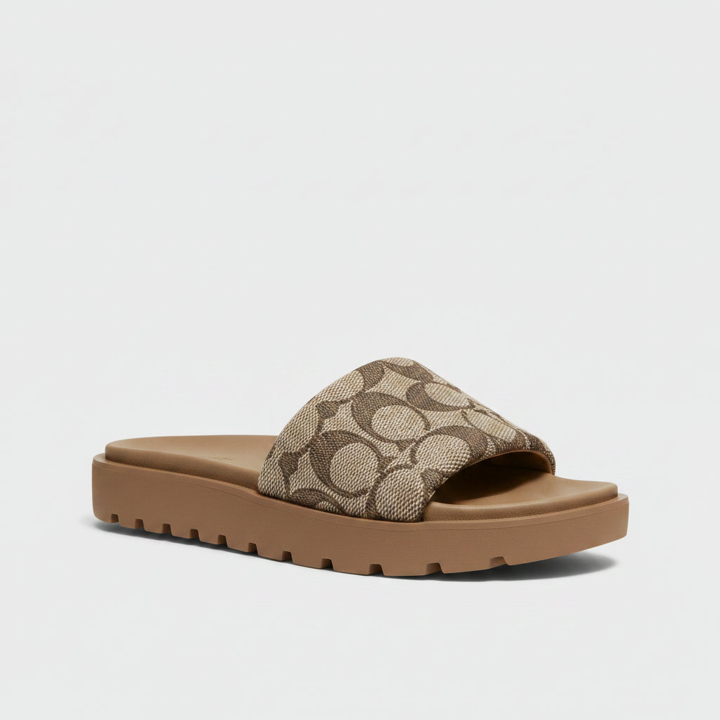 Coach Signature Canvas Sandals