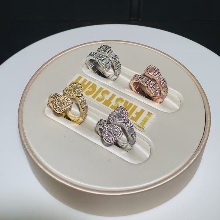 Luxury Crystal Baguette Ring